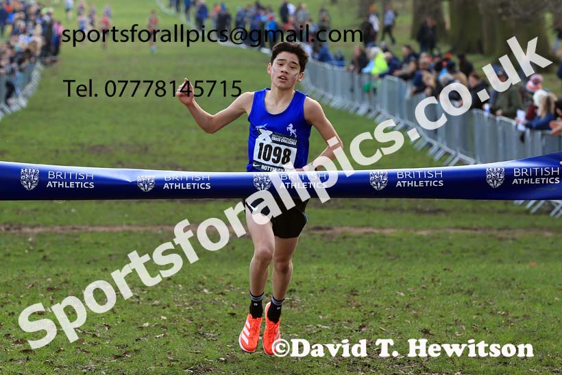 Boys Under-15s, 2024 CAU Inter Counties Cross Country Champs., Wollaton Park, Nottingham. Photo: David T. Hewitson/Sports for All Pics